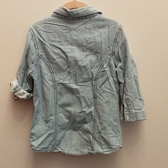 Japan Kids 3/4 Sleeved Button Down - Girls 6X - Picture 5 of 8